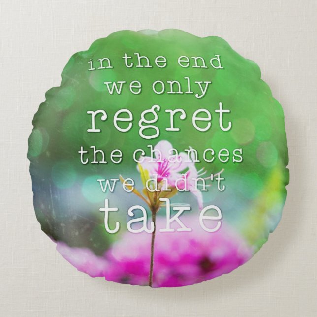 In the end... round cushion (Front)