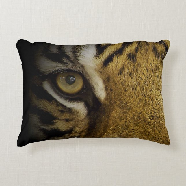In the Eye of a Tiger Decorative Cushion (Front)