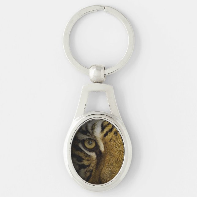 In the Eye of a Tiger Key Ring (Front)