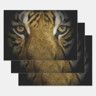 In the Eye of a Tiger Wrapping Paper Sheet