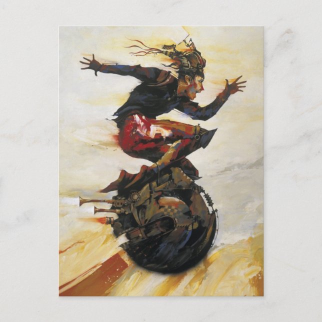 "In the Fast Lane" Postcard (Front)