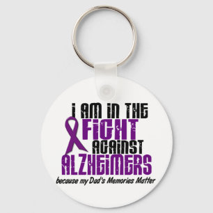 In The Fight Against Alzheimer's Disease DAD Key Ring