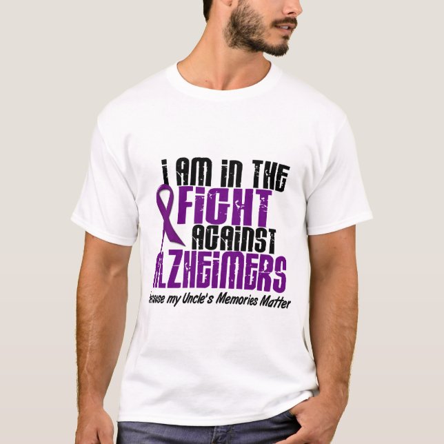 In The Fight Against Alzheimer's Disease UNCLE T-Shirt (Front)