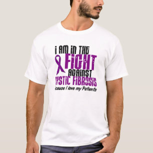 In The Fight Against Cystic Fibrosis DISTRESSED T-Shirt