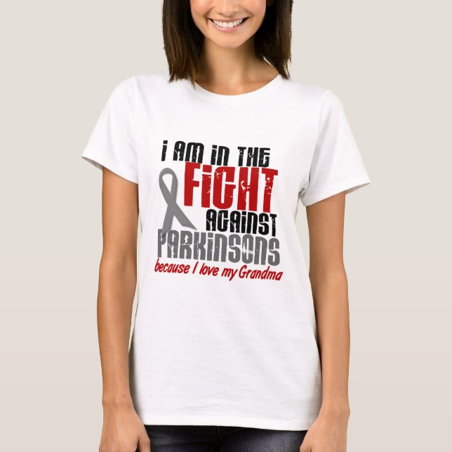 In The Fight Against Parkinson’s Disease GRANDMA T-Shirt (Front)