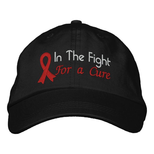 In The Fight For a Cure - Heart Disease Embroidered Hat (Front)