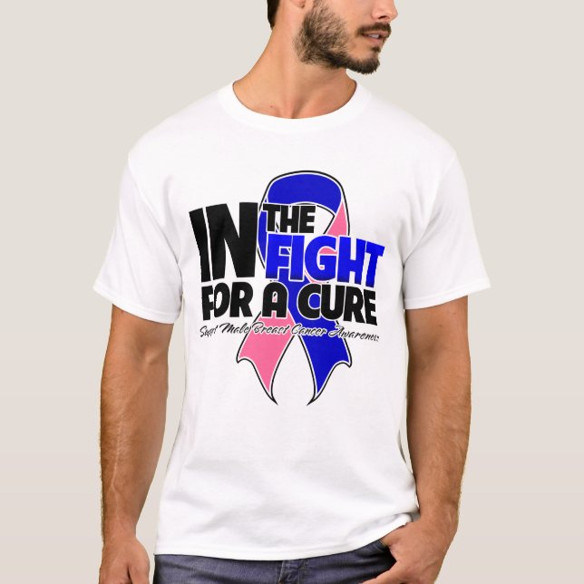 In The Fight For a Cure - Male Breast Cancer T-Shirt (Front)