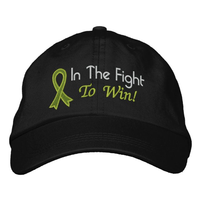 In The Fight To Win - Lymphoma Embroidered Hat (Front)