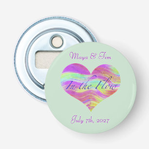 In the Flow of Love Button Bottle Opener