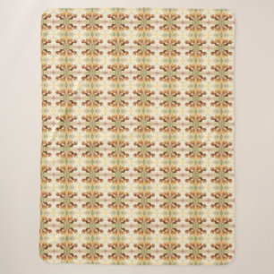 In the Footsteps of Floral Gold.2 Sherpa Blanket