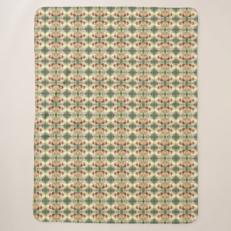 In the Footsteps of Floral Gold.5 Sherpa Blanket