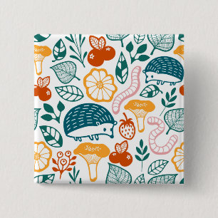 In the forest 15 cm square badge
