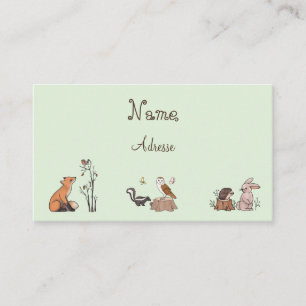 In the forest  business card