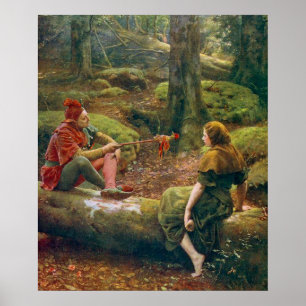 In The Forest Of Arden, c. 1892 by John Collier Poster