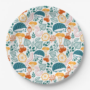 In the forest paper plate