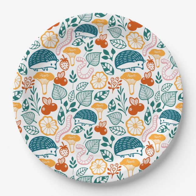 In the forest paper plate (Front)