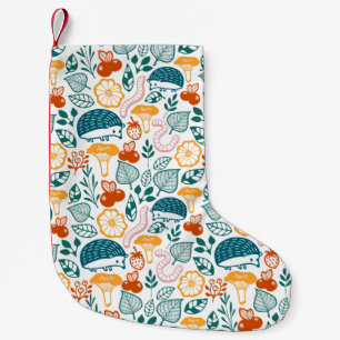 In the forest small christmas stocking