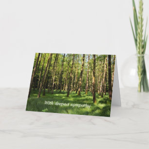 In the forest- With deepest sympathy Card