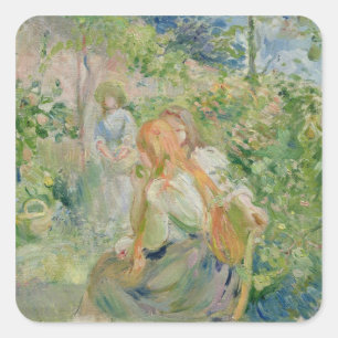 In the Garden at Roche-Plate, 1894 Square Sticker
