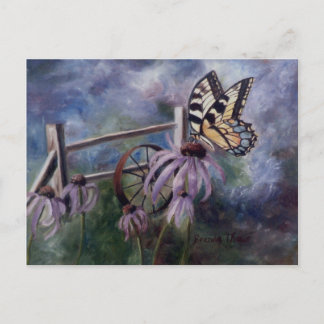 In The Garden Butterfly Postcard