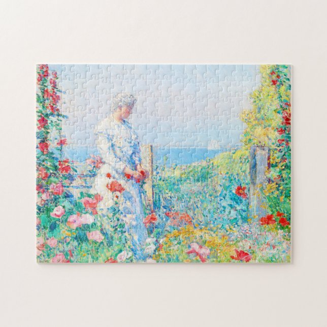 In the Garden by Childe Hassam  Jigsaw Puzzle (Horizontal)