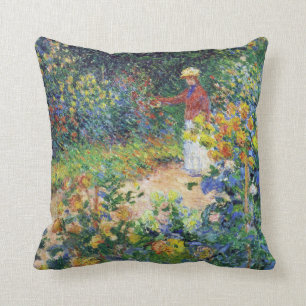 In the Garden by Claude Monet Cushion
