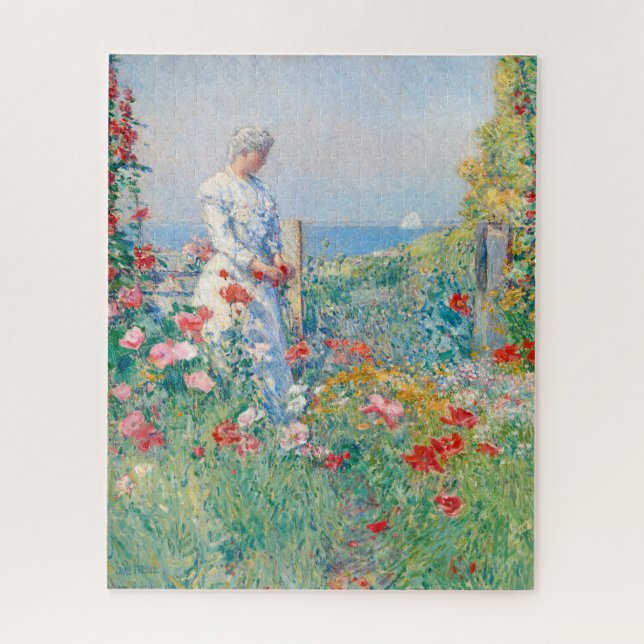 In the Garden by Frederick Childe Hassam Jigsaw Puzzle (Vertical)