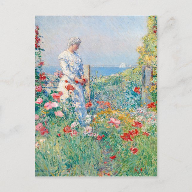 In the Garden by Frederick Childe Hassam Postcard (Front)