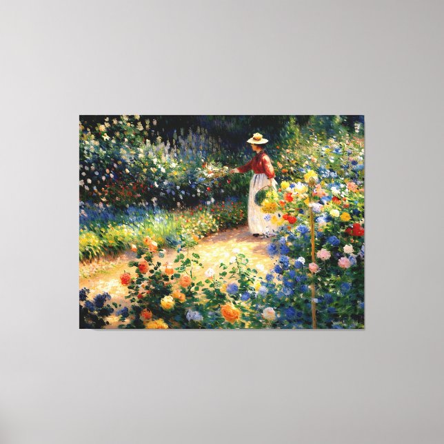 In the Garden Canvas Print (Front)