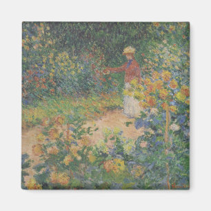 In the Garden - Claude Monet - c1895 Magnet