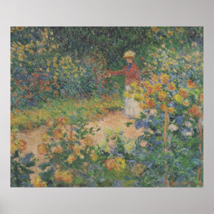 In the Garden - Claude Monet - c1895 Poster
