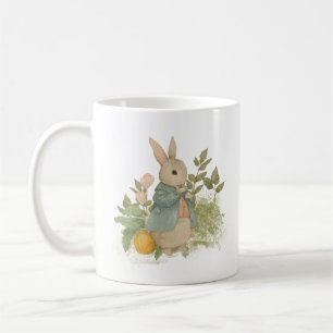 in the garden cute rabbit in a suit coffee mug