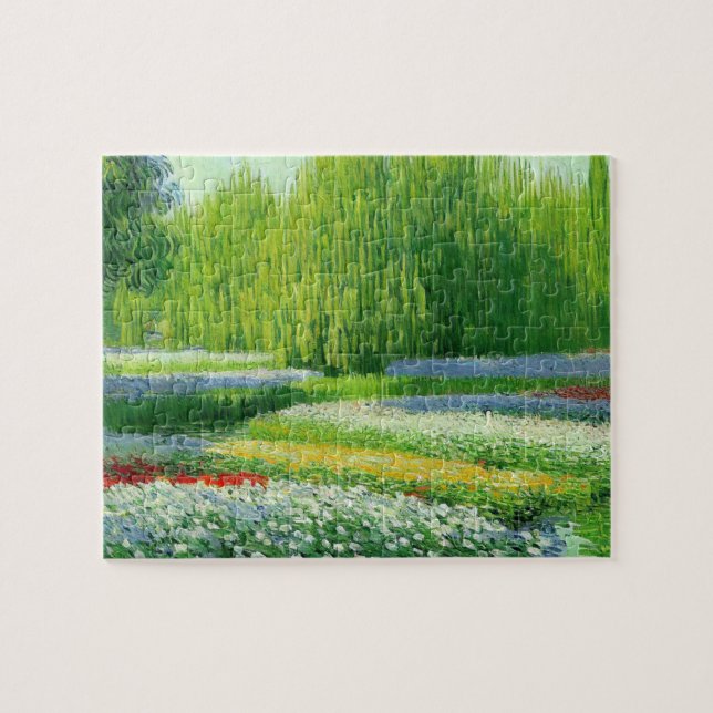 In The Garden - Impressionist Styled Picture Jigsaw Puzzle (Horizontal)