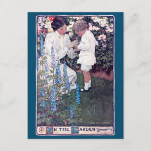 In the Garden, Jessie Willcox Smith Postcard