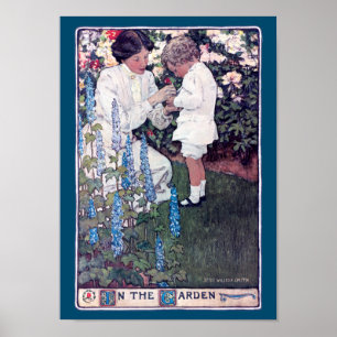 In the Garden, Jessie Willcox Smith Poster