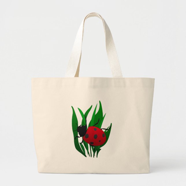 In the Garden Large Tote Bag (Front)
