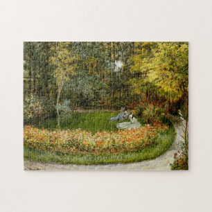 In the Garden Monet Fine Art Jigsaw Puzzle