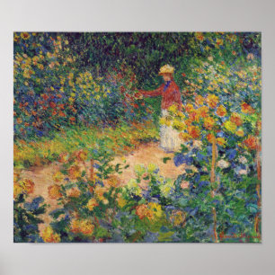 In the Garden, Monet Poster