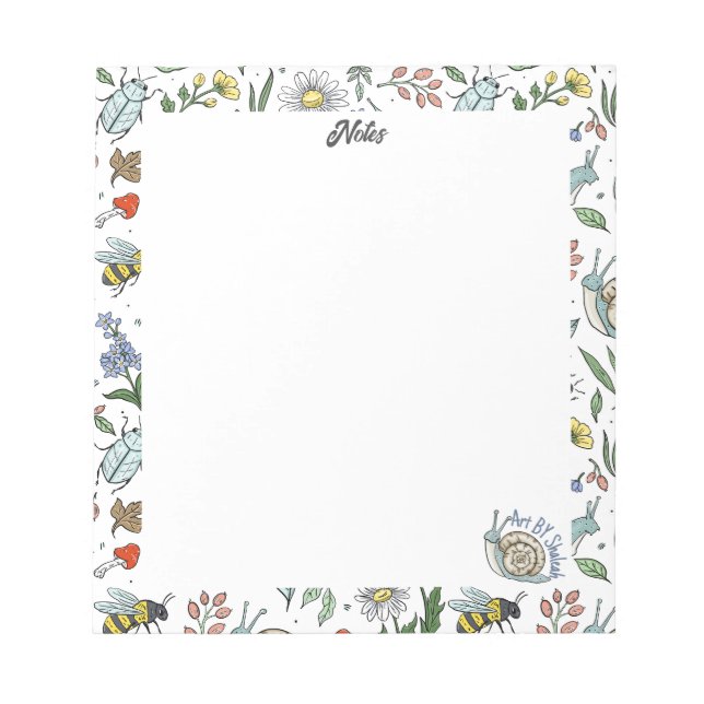 In the Garden Notepad (Front)