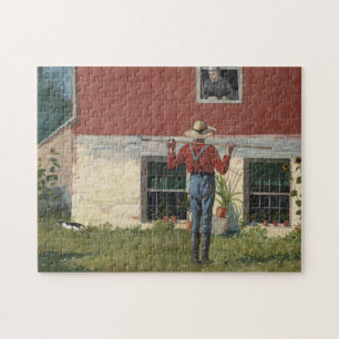In the Garden (Rustic Courtship)   Winslow Homer Jigsaw Puzzle