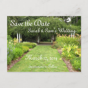 In the Garden Theme Announcement Postcard