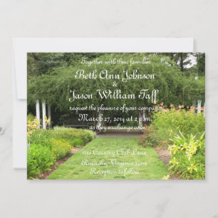 In the Garden theme Invitation