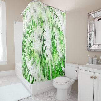 In the grass..... shower curtain