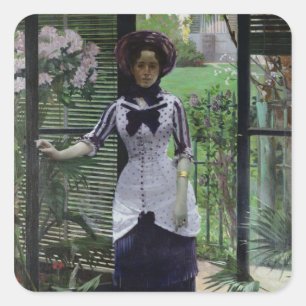 In the Greenhouse, 1881 Square Sticker