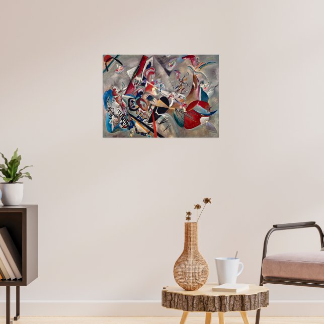 In the Grey by Wassily Kandinsky Poster (Living Room 3)