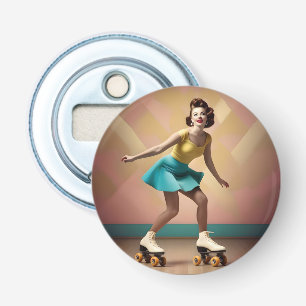 In The Groove Lady Roller Skating Backwards, Bottle Opener