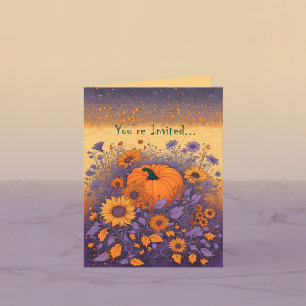 In the Hallowe'en Garden Invitation