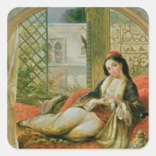 In the Harem Square Sticker