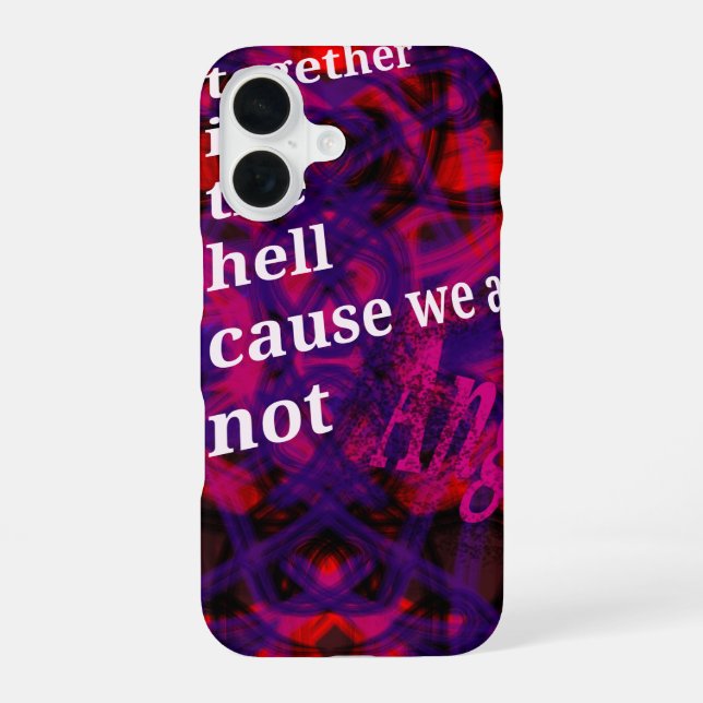 In the hell  iPhone 16 case (Back)