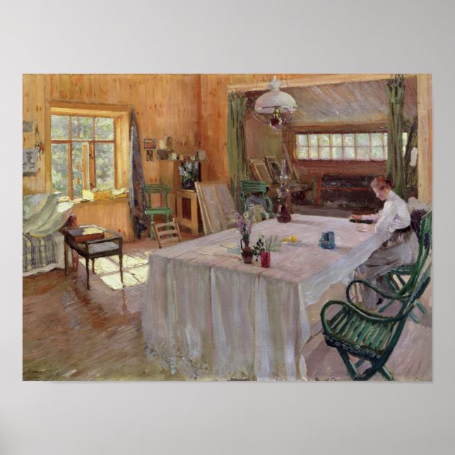 In the House of the Artist Konstantin Korovin Poster (Front)